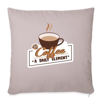 Coffee Coffee Drinker Coffee Lovers - Sofa pillowcase 17,3'' x 17,3'' (45 x 45 cm) - light taupe - Front