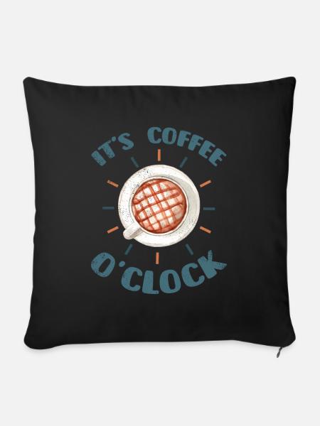 Kaffee Kaffeetrinker Kaffeeliebhaber - Sofakissenbezug 45 x 45 cm - Schwarz