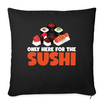 Sushi - Sofakissenbezug 45 x 45 cm - Schwarz - Vorne