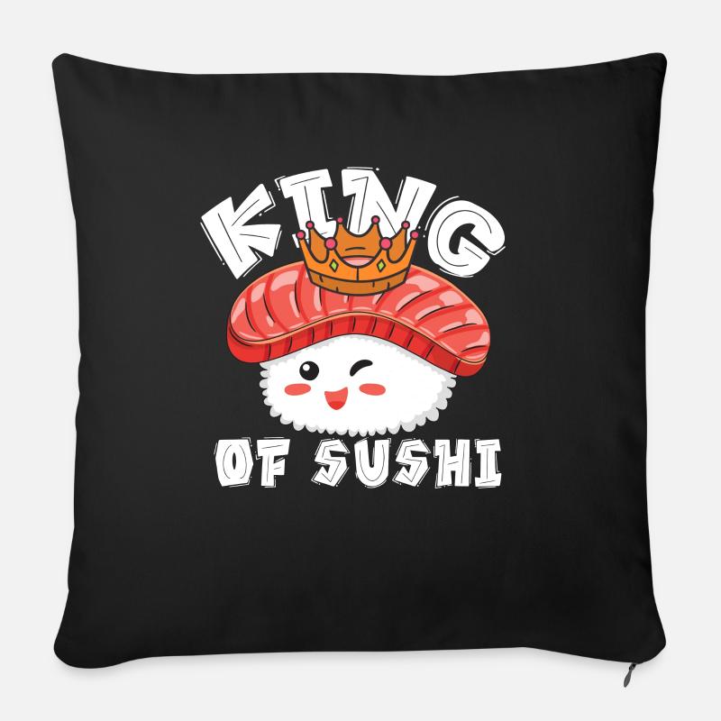 Sushi - Sofakissenbezug 45 x 45 cm - Schwarz