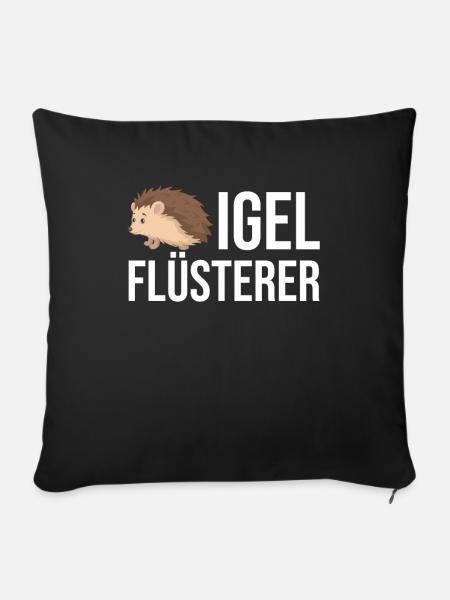 Igel - Sofakissenbezug 45 x 45 cm - Schwarz