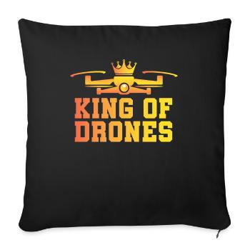 Drone Drone Pilot Quadcopter - Sofa pillowcase 17,3'' x 17,3'' (45 x 45 cm) - black - Front