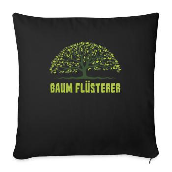 Baumklettern Baumpfleger Arborist Baumkletterer - Sofakissenbezug 45 x 45 cm - Schwarz - Vorne