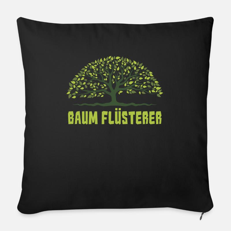 Baumklettern Baumpfleger Arborist Baumkletterer - Sofakissenbezug 45 x 45 cm - Schwarz