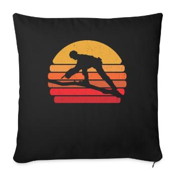 Retro Baumklettern Vintage Baumpfleger Arborist - Sofakissenbezug 45 x 45 cm - Schwarz - Vorne