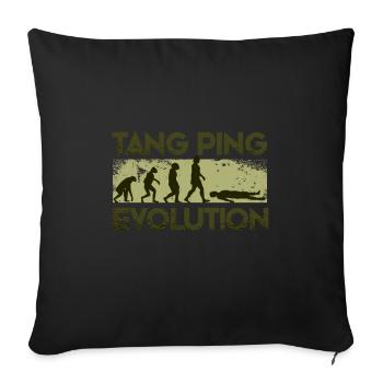 Tang Ping Evolution - Sofa pillowcase 17,3'' x 17,3'' (45 x 45 cm) - black - Front