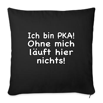 PKA Pharma Apotheke Medizin - Sofakissenbezug 45 x 45 cm - Schwarz - Vorne