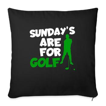 Golf Golfer Golfer Golfer Golf Course - Sofa pillowcase 17,3'' x 17,3'' (45 x 45 cm) - black - Front