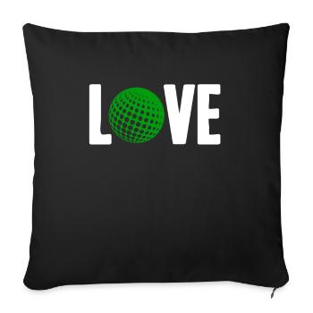 Golf Golfer Golfer Golfer Golf Course - Sofa pillowcase 17,3'' x 17,3'' (45 x 45 cm) - black - Front