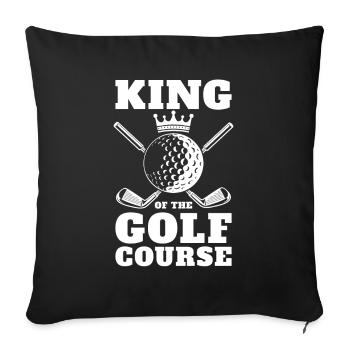 Golf Golfer Golfer Golfer Golf Course - Sofa pillowcase 17,3'' x 17,3'' (45 x 45 cm) - black - Front