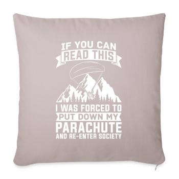 Parapente Parapente Parapente Paragleiten - Housse de coussin décorative 45 x 45 cm - taupe clair - Devant