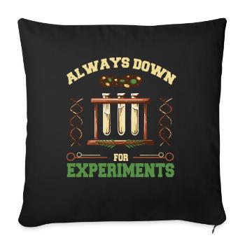 Biologie Biologistes Scientifiques - Housse de coussin décorative 45 x 45 cm - noir - Devant