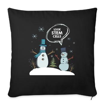 Biologie Biologistes Scientifiques - Housse de coussin décorative 45 x 45 cm - noir - Devant