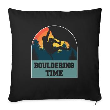Bloc - Housse de coussin décorative 45 x 45 cm - noir - Devant