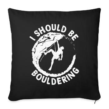 Bloc - Housse de coussin décorative 45 x 45 cm - noir - Devant