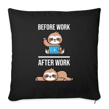 Emergency dispatcher 112 Ambulance Fire Brigade - Sofa pillowcase 17,3'' x 17,3'' (45 x 45 cm) - black - Front