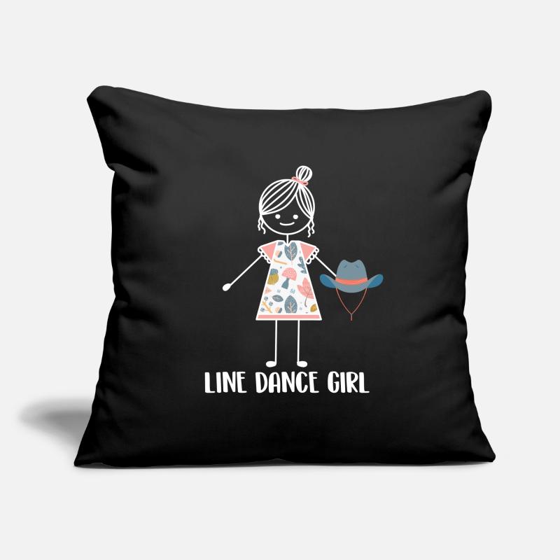 Line Dance Line Dancing Sofa pillowcase 17,3'' x 17,3'' (45 x 45 cm)