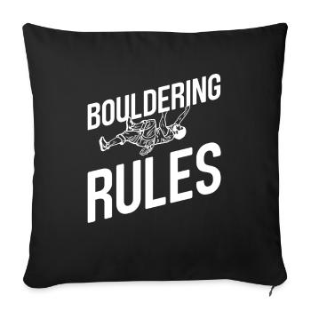 Bloc - Housse de coussin décorative 45 x 45 cm - noir - Devant