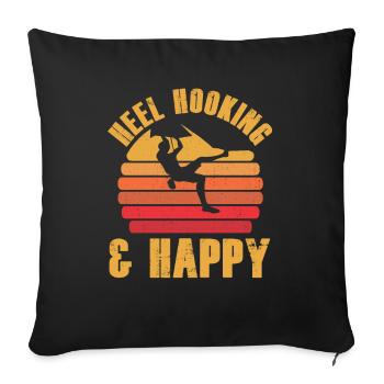 Bloc - Housse de coussin décorative 45 x 45 cm - noir - Devant