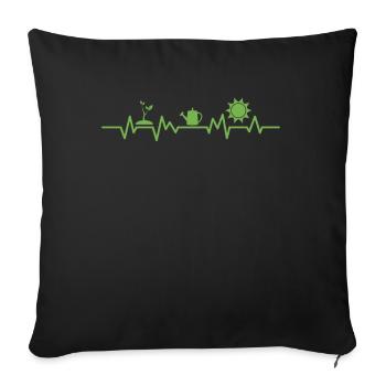 Jardinier Jardinier PaysageUr Cadeau - Housse de coussin décorative 45 x 45 cm - noir - Devant