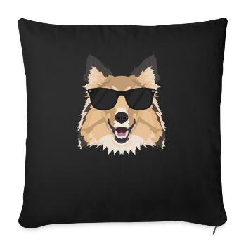 My Shetland Sheepdog est le plus cool - Housse de coussin décorative 45 x 45 cm - noir - Devant