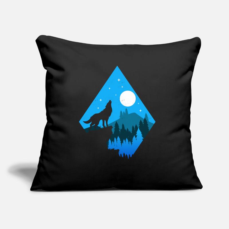 Wölfe Wolf Geschenk Geschenkidee Sofakissenbezug 45 x 45 cm
