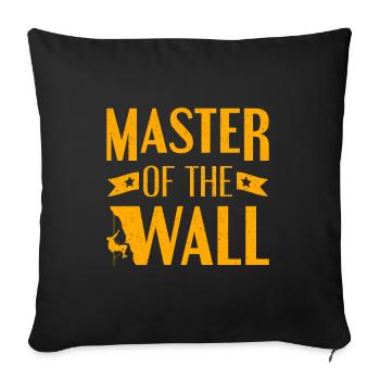 Climbing Master Of The Wall Climber Rock Climbing - Sofa pillowcase 17,3'' x 17,3'' (45 x 45 cm) - black - Front