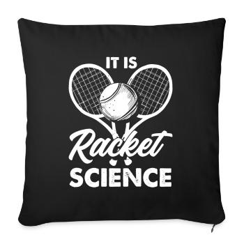 Tennis Tennis Tennis Tennis - Housse de coussin décorative 45 x 45 cm - noir - Devant