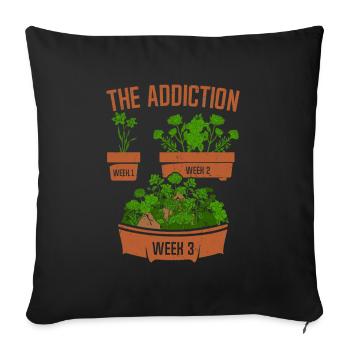 Garden Gardener The Addiction Gardening - Sofakissenbezug 45 x 45 cm - Schwarz - Vorne