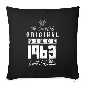 Édition limitée 1963 - Housse de coussin décorative 45 x 45 cm - noir - Devant