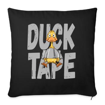 Duck Tape for Men and Women - Sofa pillowcase 17,3'' x 17,3'' (45 x 45 cm) - black - Front