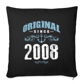 2008 original since - Sofa pillowcase 17,3'' x 17,3'' (45 x 45 cm) - black - Front