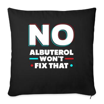Funny Respiratory Therapist Respiratory Therapy - Sofa pillowcase 17,3'' x 17,3'' (45 x 45 cm) - black - Front