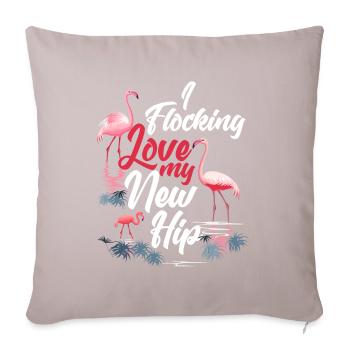 Artificial hip joint surgery hip prosthesis - Sofa pillowcase 17,3'' x 17,3'' (45 x 45 cm) - light taupe - Front