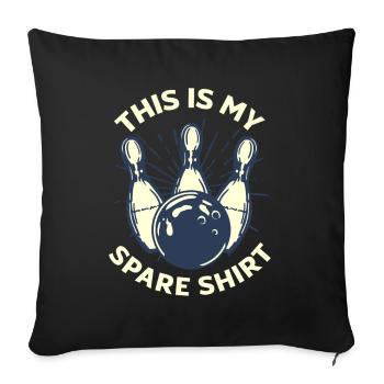 Bowling Funny Bowling Bowler Gift - Sofa pillowcase 17,3'' x 17,3'' (45 x 45 cm) - black - Front