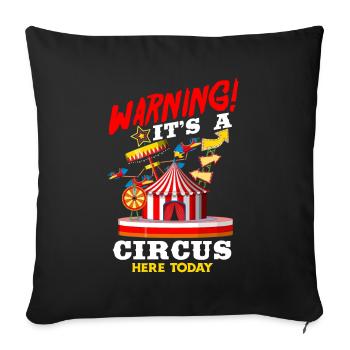 Circus Birthday Party - Sofa pillowcase 17,3'' x 17,3'' (45 x 45 cm) - black - Front