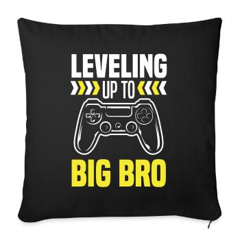 I'm going to be a big brother gamer gaming - Sofa pillowcase 17,3'' x 17,3'' (45 x 45 cm) - black - Front