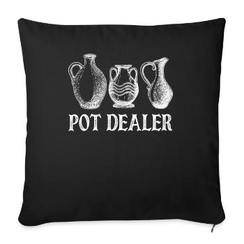Poterie Poterie Poterie Poterie - Housse de coussin décorative 45 x 45 cm - noir - Devant
