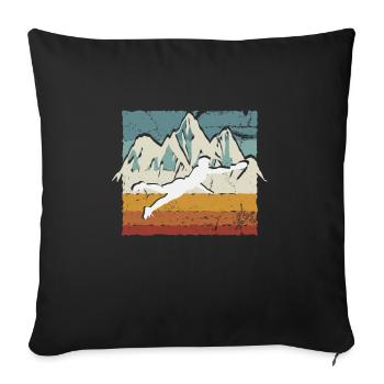 Ultimate Frisbee, wonderful nature - Sofa pillowcase 17,3'' x 17,3'' (45 x 45 cm) - black - Front