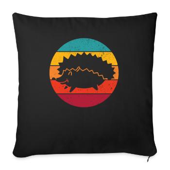 Igel Igel Igel - Sofakissenbezug 45 x 45 cm - Schwarz - Vorne