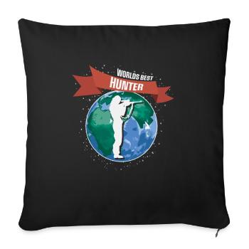 Huntress, Urban & Lifestyle - Sofa pillowcase 17,3'' x 17,3'' (45 x 45 cm) - black - Front