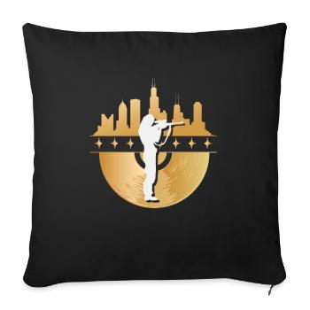 Huntress, Urban & Lifestyle - Sofa pillowcase 17,3'' x 17,3'' (45 x 45 cm) - black - Front