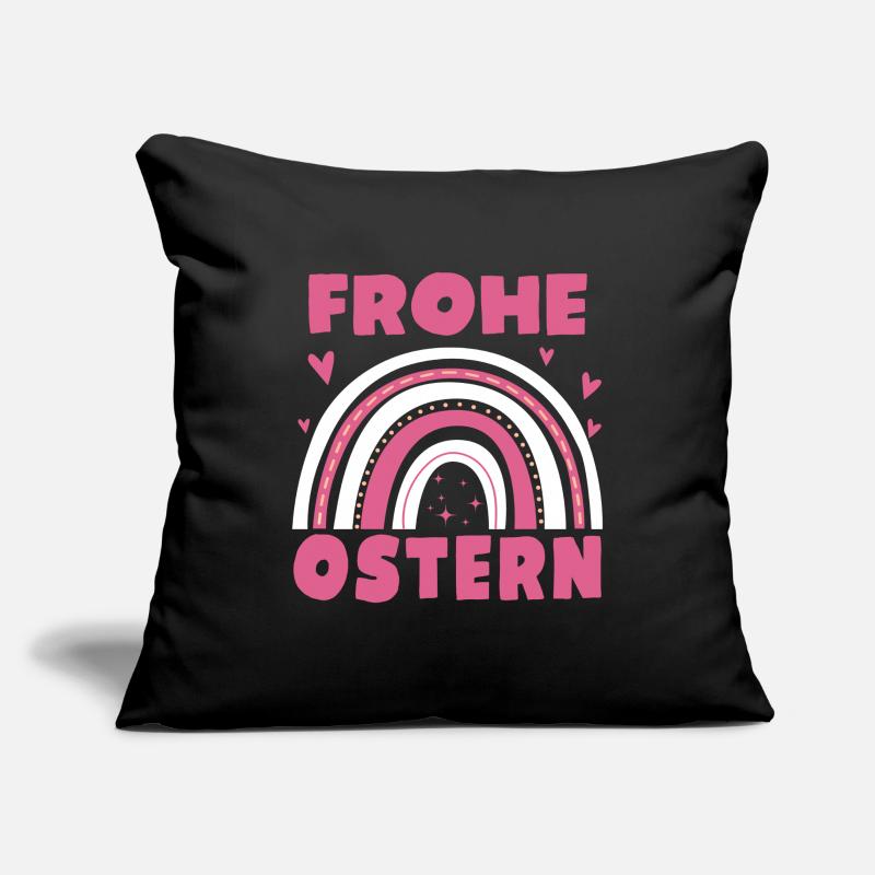 Frohe Ostern Süßer Regenbogen Sofakissenbezug 45 x 45 cm