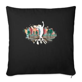 Slackline, Urban, Lifestyle & City - Sofa pillowcase 17,3'' x 17,3'' (45 x 45 cm) - black - Front