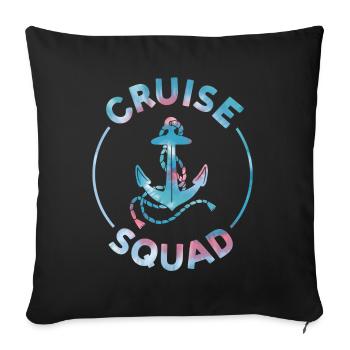 First Time Cruiser Cruise 2022 Tie Dye Print - Housse de coussin décorative 45 x 45 cm - noir - Devant