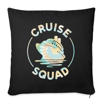 First Time Cruiser Cruise 2022 Tie Dye Print - Housse de coussin décorative 45 x 45 cm - noir - Devant