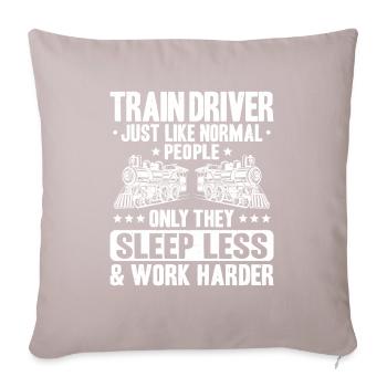 Triebfahrzeugführer Lokführer Train Driver - Sofa pillowcase 17,3'' x 17,3'' (45 x 45 cm) - light taupe - Front