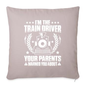 Triebfahrzeugführer Lokführer Train Driver - Sofa pillowcase 17,3'' x 17,3'' (45 x 45 cm) - light taupe - Front