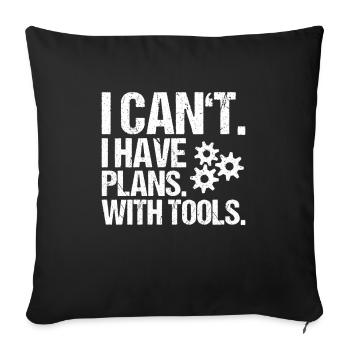 Werkzeugmechaniker Werkzeugmacher Tool & Die Maker - Sofakissenbezug 45 x 45 cm - Schwarz - Vorne