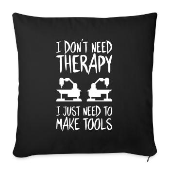 Tool Mechanic Toolmaker Tool & The Maker - Sofa pillowcase 17,3'' x 17,3'' (45 x 45 cm) - black - Front